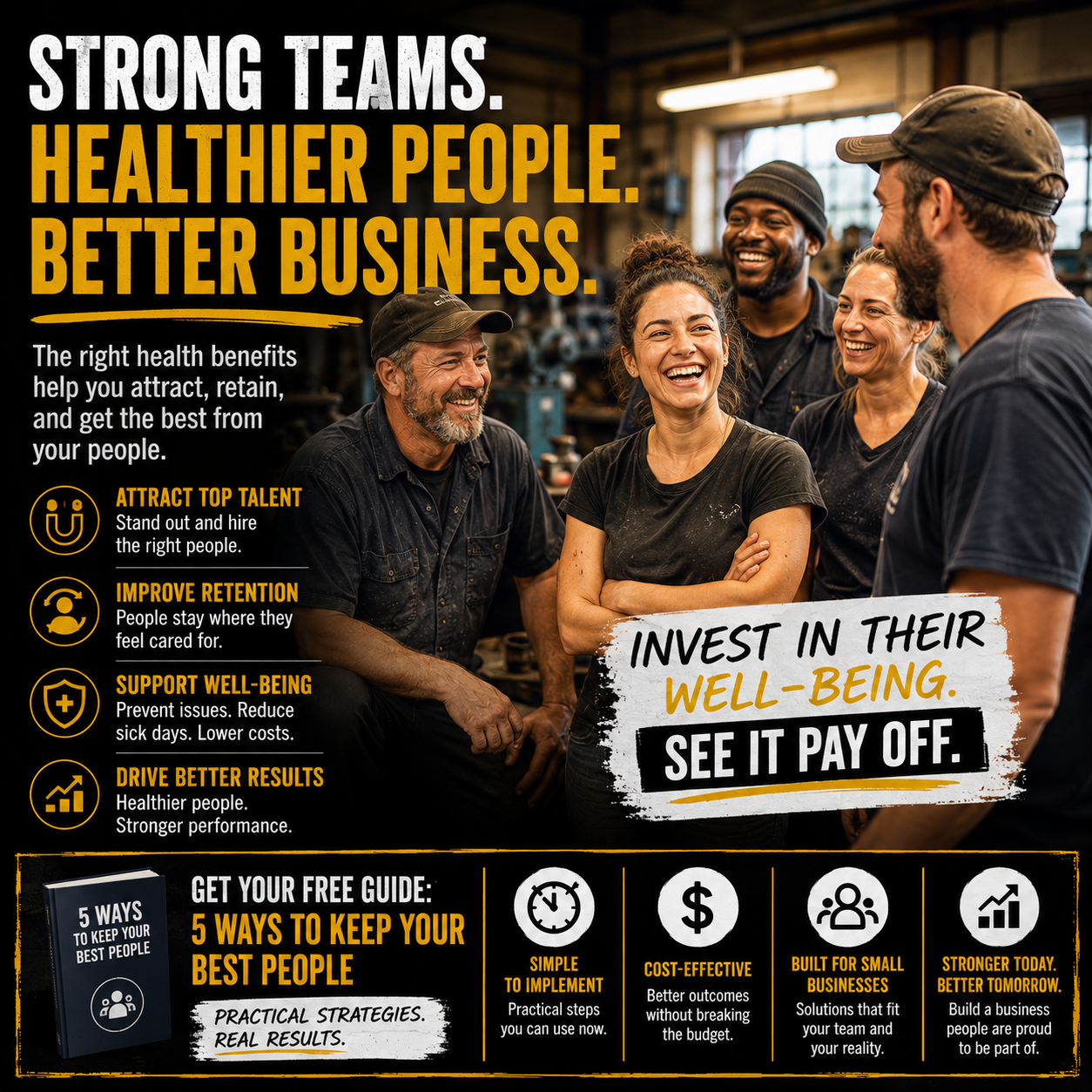 Strong teams. Healthier people. Better business.